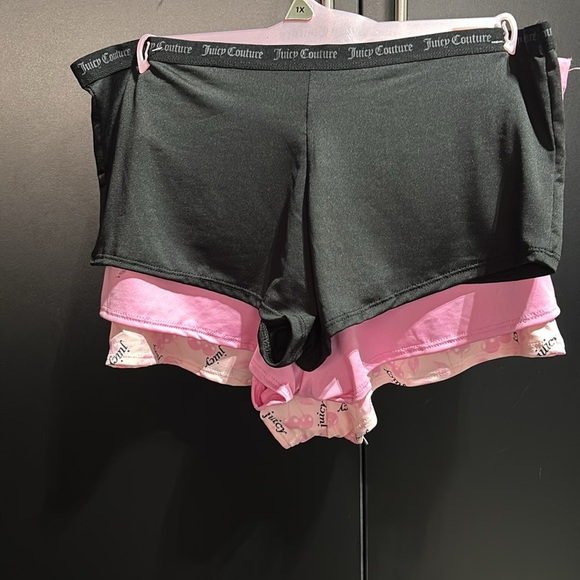 Juicy Couture 3 pack Cute & Curvy boy short panties,pink cherry pattern & solids - Picture 3 of 5